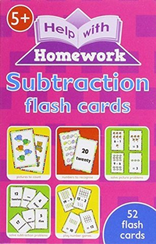 Subtraction  (52 flash cards)