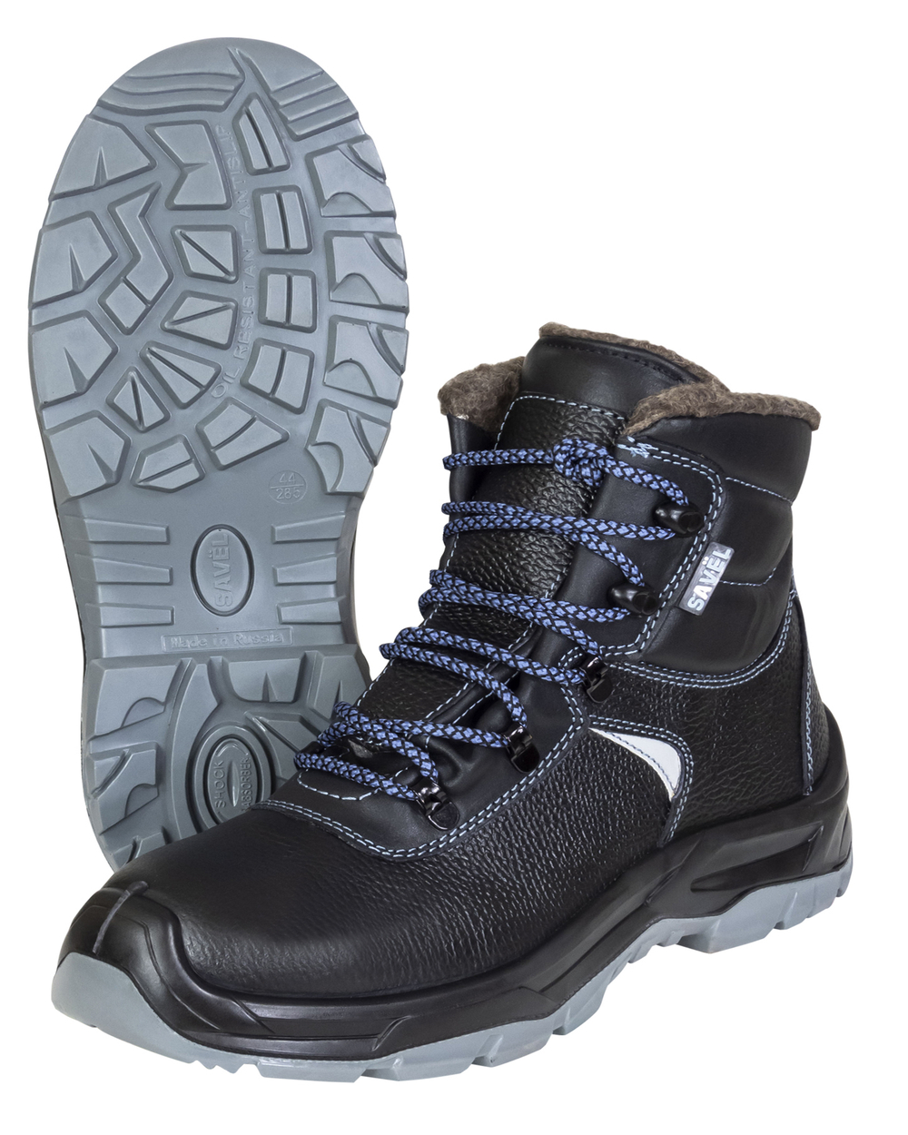 Ботинки SAVЁL-ГЕРМЕС-ЗИМА кожа, шерстин, МП, ПУ-ТПУ