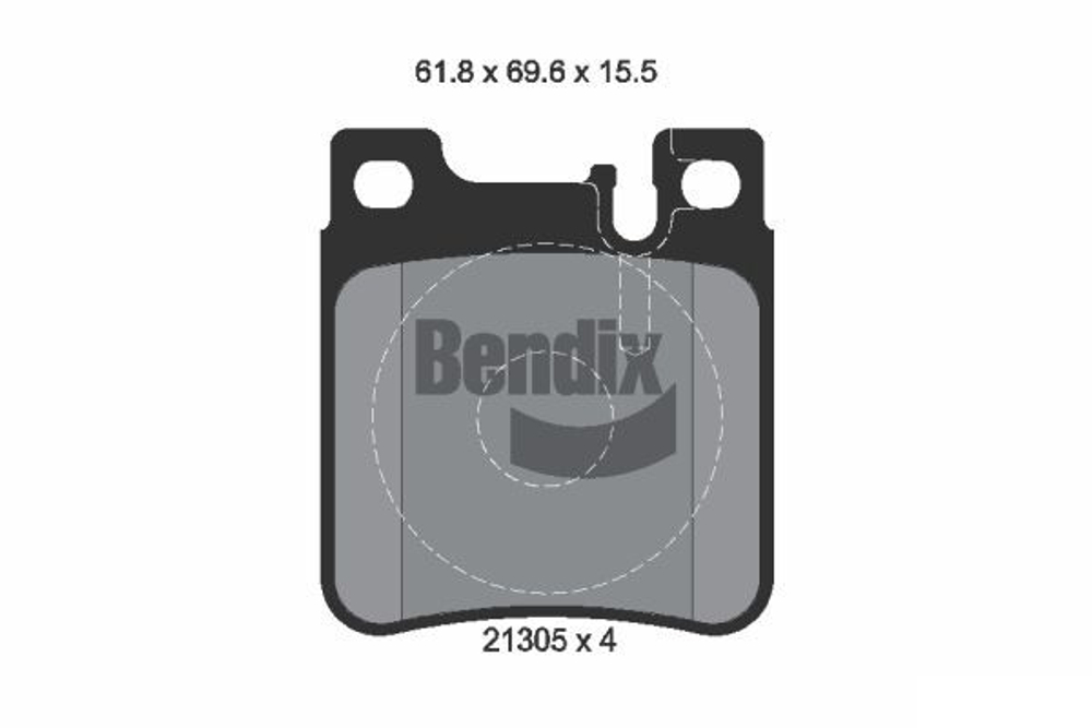 BENDIX Braking - BPD1778-BEN - Brake Pad Set, disc brake