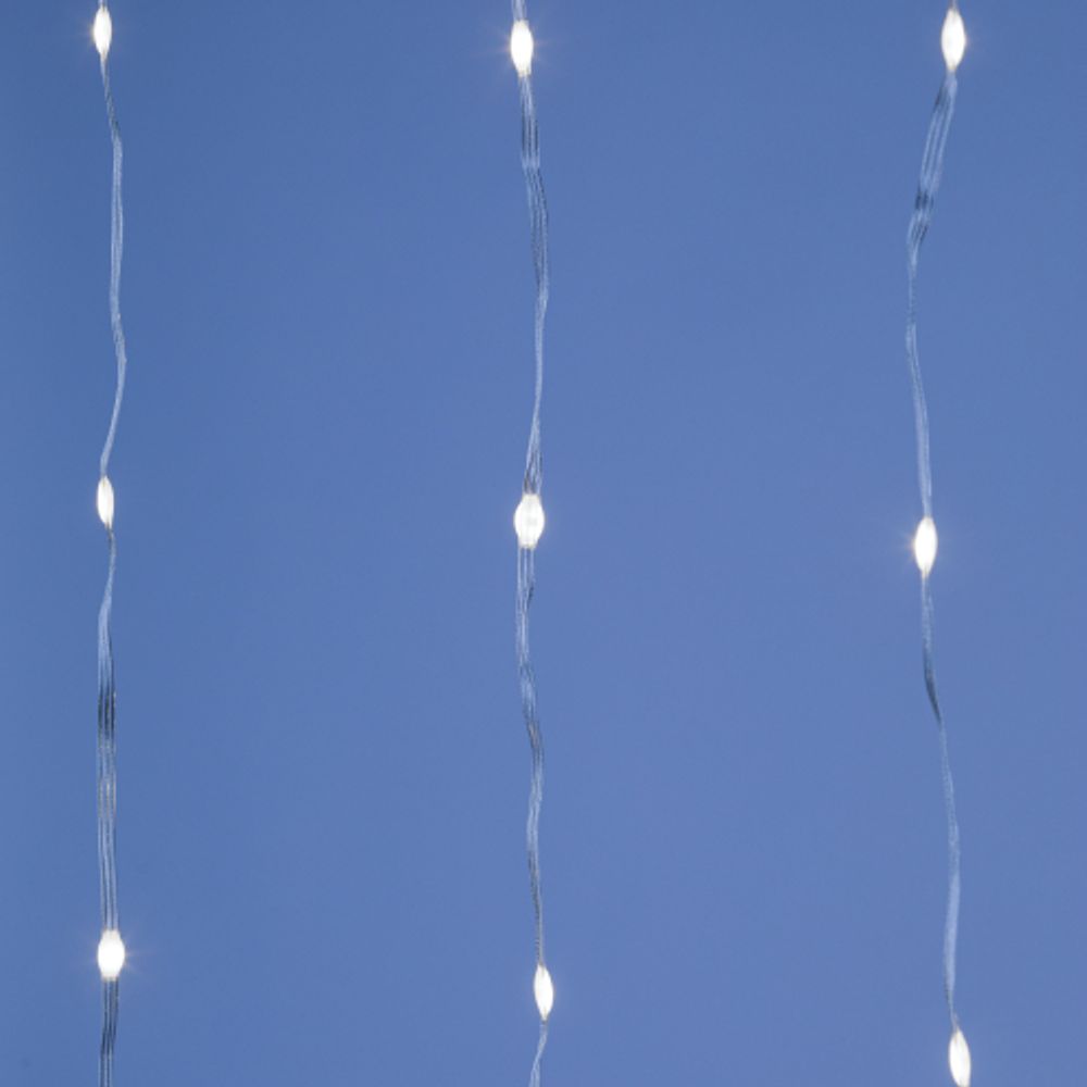 Светодиодная новогодняя гирлянда ЭРА ENIN-300WD занавес водопад холодный белый 3*2,8 м 280 LED IP20 | Гирлянды