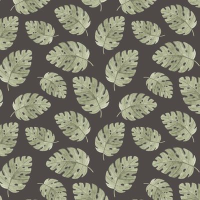 Тропический узор с монстерой