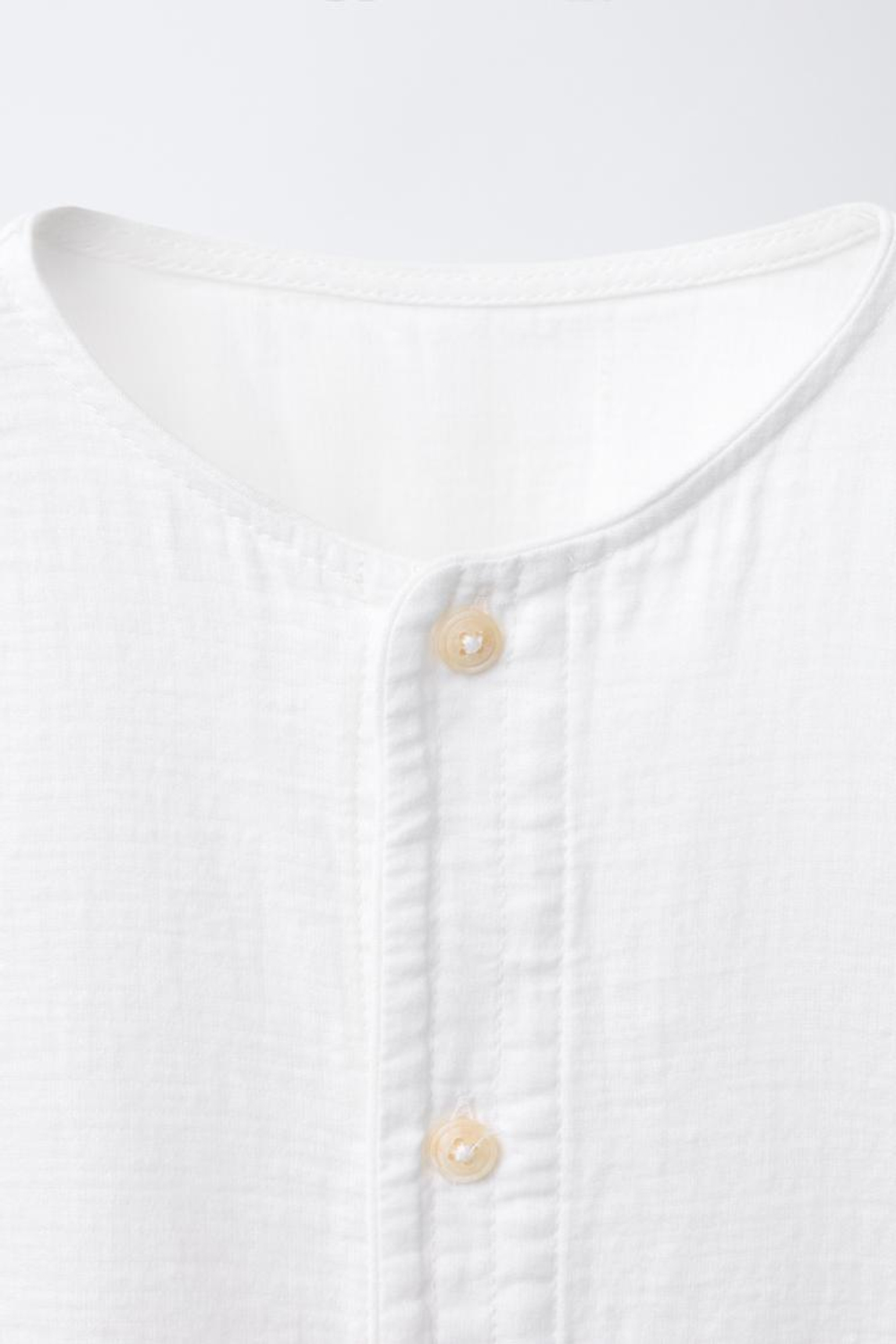 ZARA РУБАШКА С ШИРОКИМИ РУКАВАМИ, ЭКРЮ