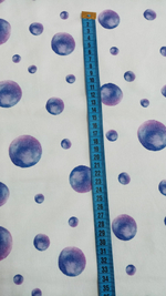 Футер (принт). Пузыри на белом, ВО