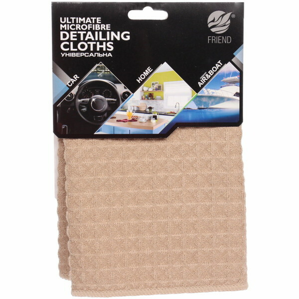 Салфетка для автомобиля AVC-16Q, 40*40 см, микрофибра, 350 г/м²