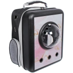 Рюкзак - переноска для животных «СТИЛЬНЫЙ БРО», цвет пудровый, 32*17*42/до 13кг (Пакет и Лейбл)