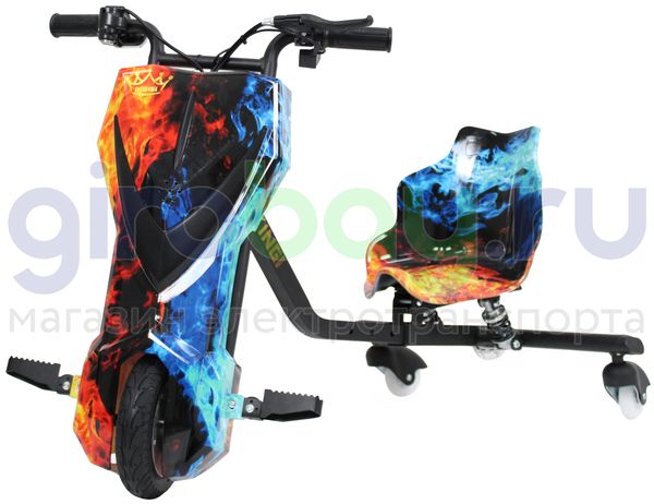 Электро Дрифт-карт IKINGI Drift Cart P2 250W (36V/4.4Ah) - Огонь и Лёд фото №1
