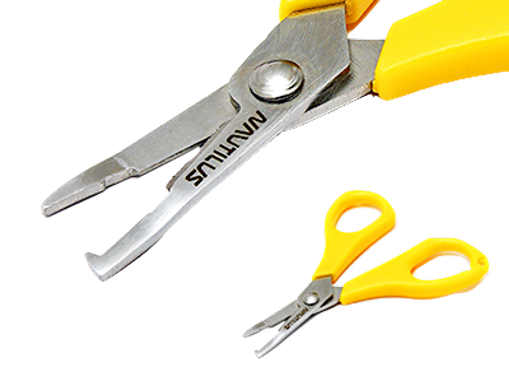 Ножницы Nautilus для PE шнуров NBS0408 11.0см Yellow