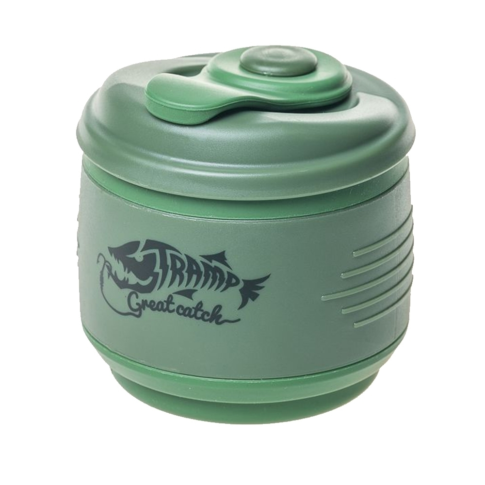 Tramp Кружка силиконовая складная с крышкой, TRC-082, песочный/черный