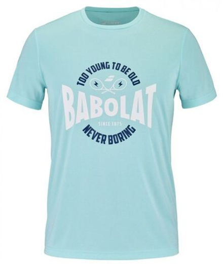 Теннисная футболка Babolat Exercise Graphic Tee Men - angel blue heather