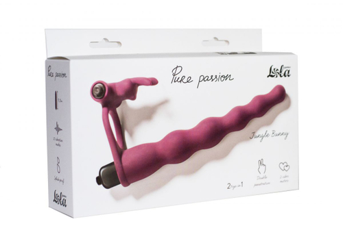 Вибронасадка Naughty Bunny Lola Games для двойного проникновения