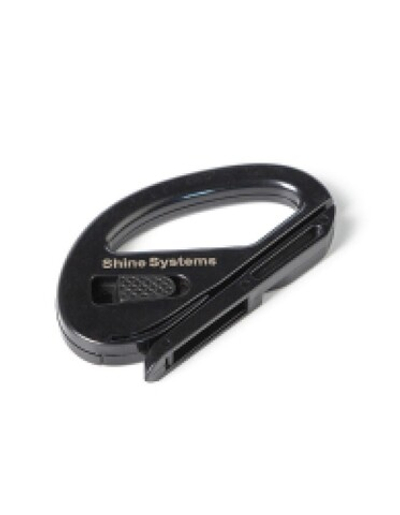 Shine Systems Безопасный пластмассовый нож-улитка для резки пленки черный