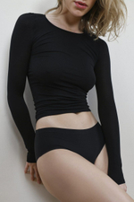 Бесшовные трусики-слипы Simple (Размер: L) (Цвет: кофейный)