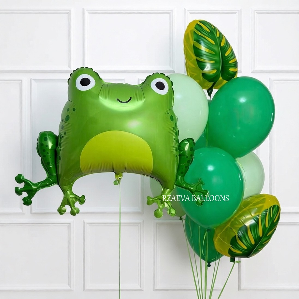 Сет шаров «Лягушка в листьях»