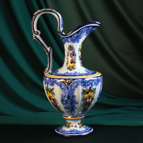 Винтаж: Винтажный кувшин с цветочной росписью