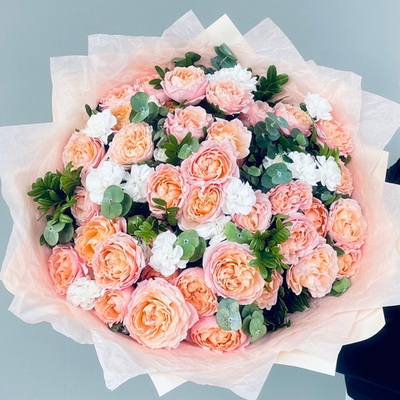 Букет Микс (Пионовидная кустовая роза)