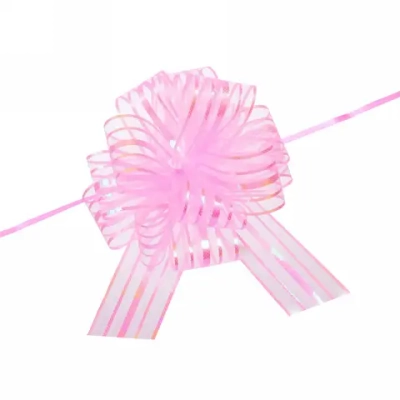 Бант для оформления подарка «Сияние» 5 см, d=15 см, Розовый