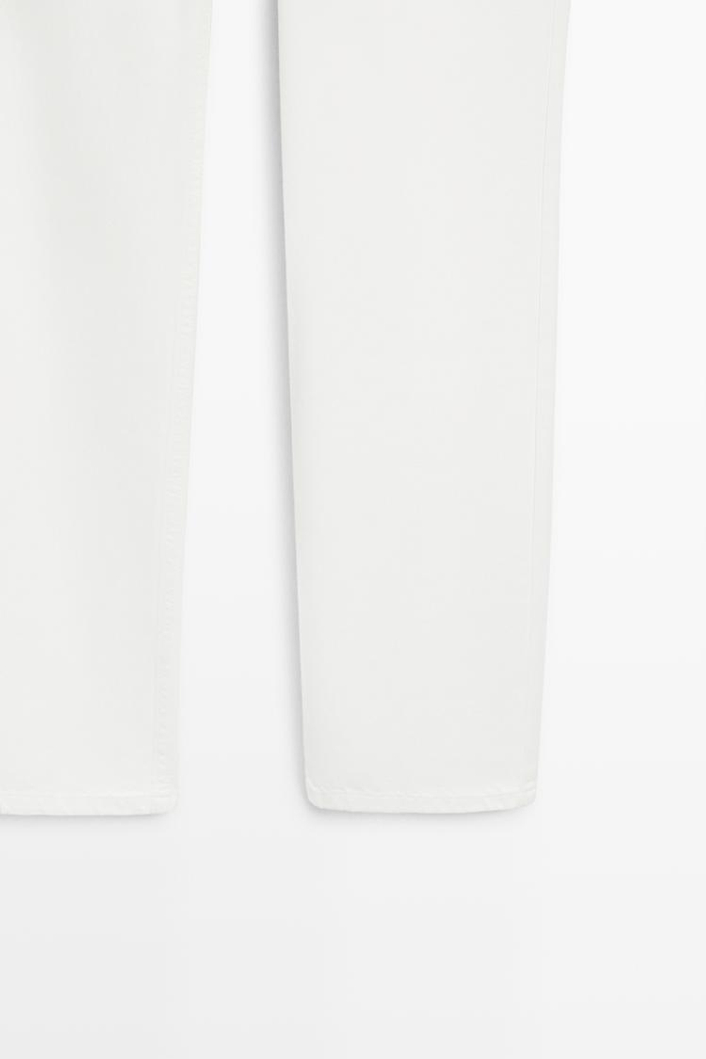 Massimo Dutti Джинсы прямого кроя с низкой посадкой, экрю