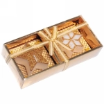 Свечи новогодние «Искры» 18.5x8.5x4 см, золото