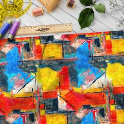 Ткань шифон рыбный городок франции