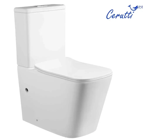 Унитаз MAIELLA напольный безободковый Ceruttispa CT10314(640х360х830) сиденье дюропласт с микролифтом Ceruttispa