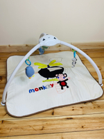 Развивающий коврик "Веселая обезьянка" с проектором, муз., 8 мелод., свет, игрушки 63552