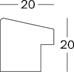 WALTHER EF030W 20x30/13x18 (паспарту) Fiortio дерево (белый) ф/рамка