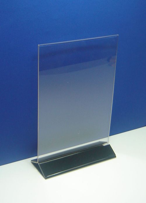 Менюхолдер тейбл тент А4 вертикальный полистирол 2мм черн