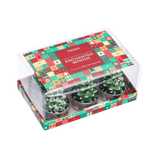 Набор декоративных свечей enchanted woods из коллекции new year essential