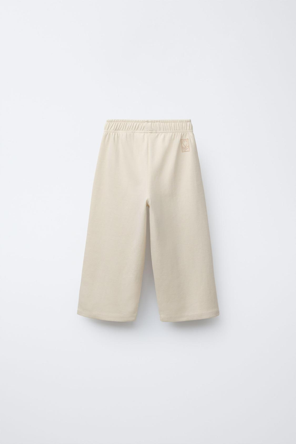 ZARA БРЮКИ WIDE LEG, БЕЖЕВЫЙ