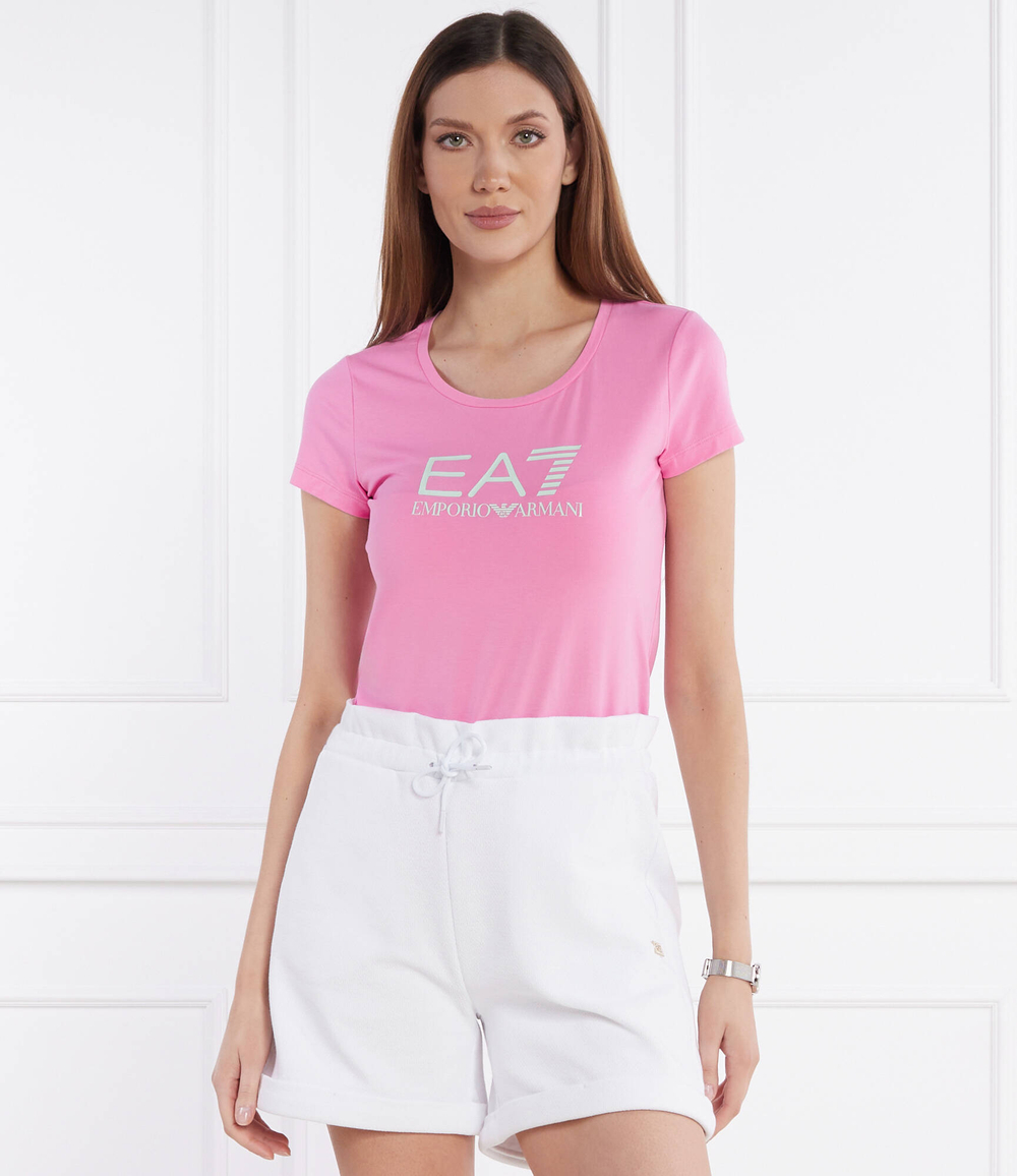 Футболка EA7 - розовый(8NTT66 TJFKZ)
