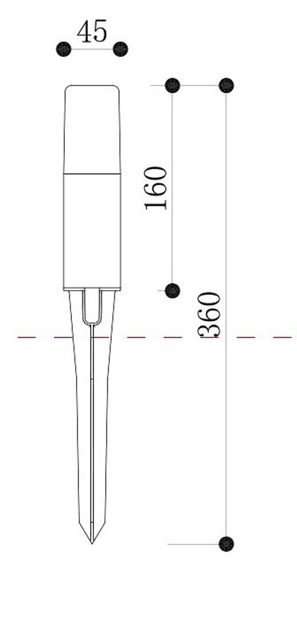 Наземный низкий светильник Maytoni Talpa O416FL-L3B3K