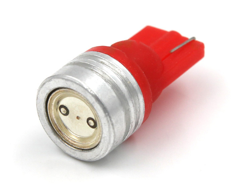 Светодиодная лампа W5W T10 RED (красный), 1шт