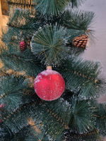 Шар стеклянный "Спас на крови",  ручная роспись