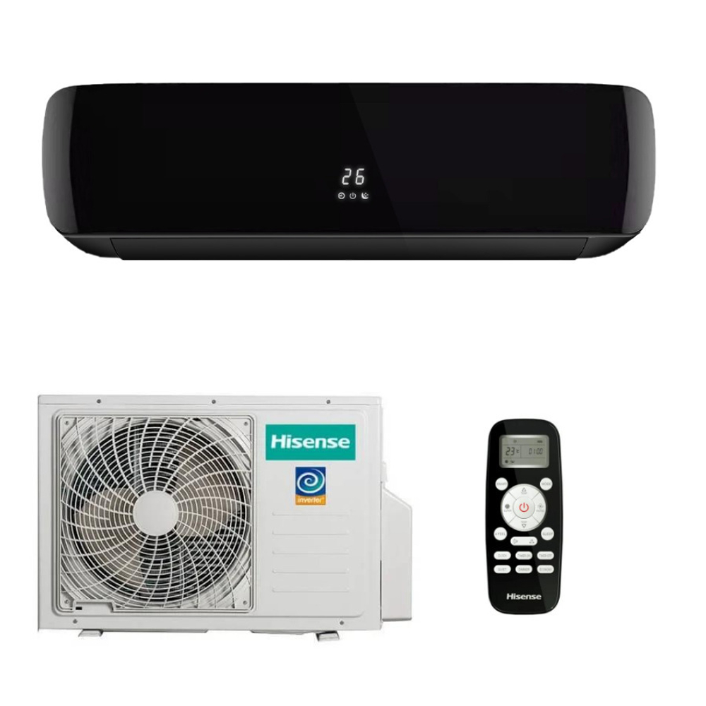 Сплит-система Hisense Black Crystal Classic A AS-07HW4SYDTG035В, чёрная, для помещения до 21 кв.м.