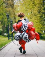 Шар (18"/46 см) Сердце, Красный