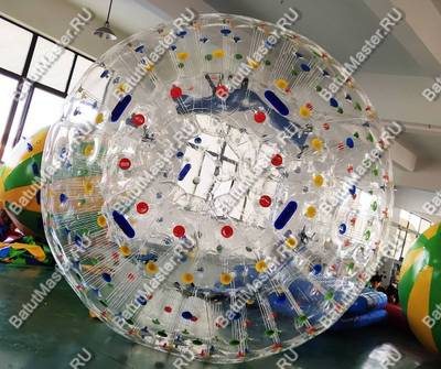 Гидро/аква зорб ТПУ с цветными держателями, 2 сидения, 3 м.