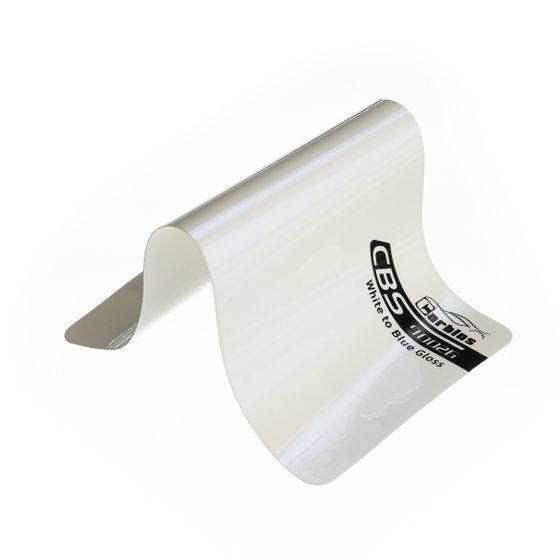 Пленка перламутровая белая с синим (глянцевая) White to Blue Carbins