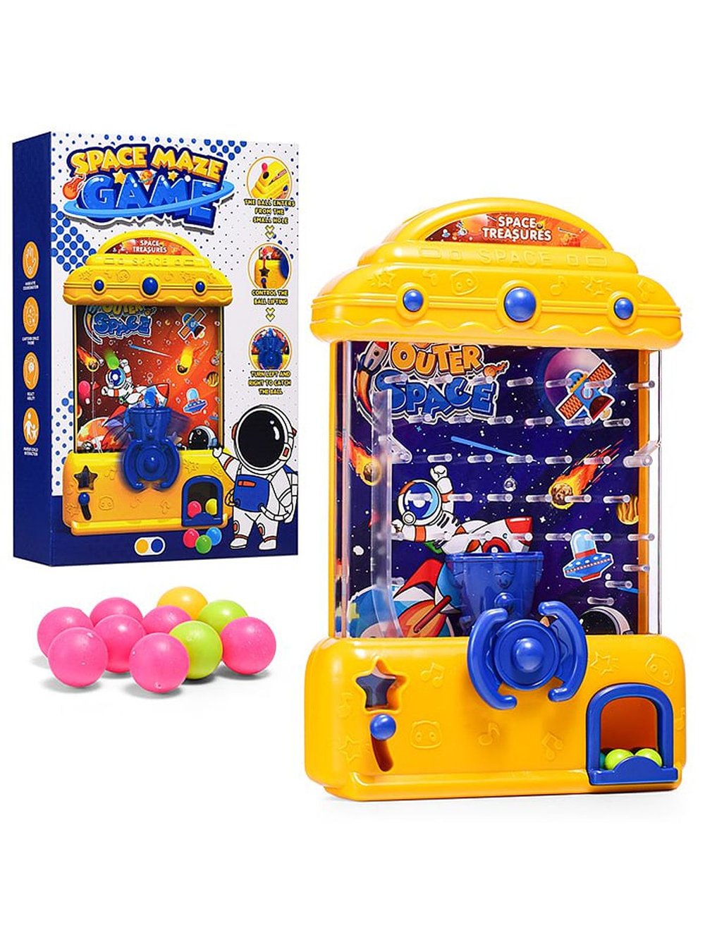 Игра пинбол Космос цвет жёлтый (3506)