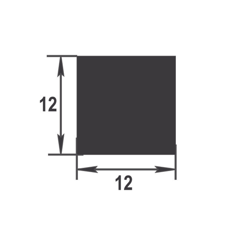Штанга квадратная Лука 12*12 ШКв 12.2000.502л золото