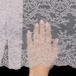 Кружево эластичное лаванда бледная 24 см, Китай