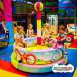 Электрическая карусель детская 4KIDS «Экстремальный велотрек»