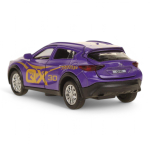 Модель ин. мет. "Infiniti QX30" для девочек 12см, двери, багаж, фиол.коробка QX30-12GRL-PUR (Технопарк)