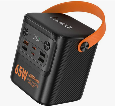 Портативный акк. HOCO J152 Pro Tough PD65W+light power bank (80000mAh) Black