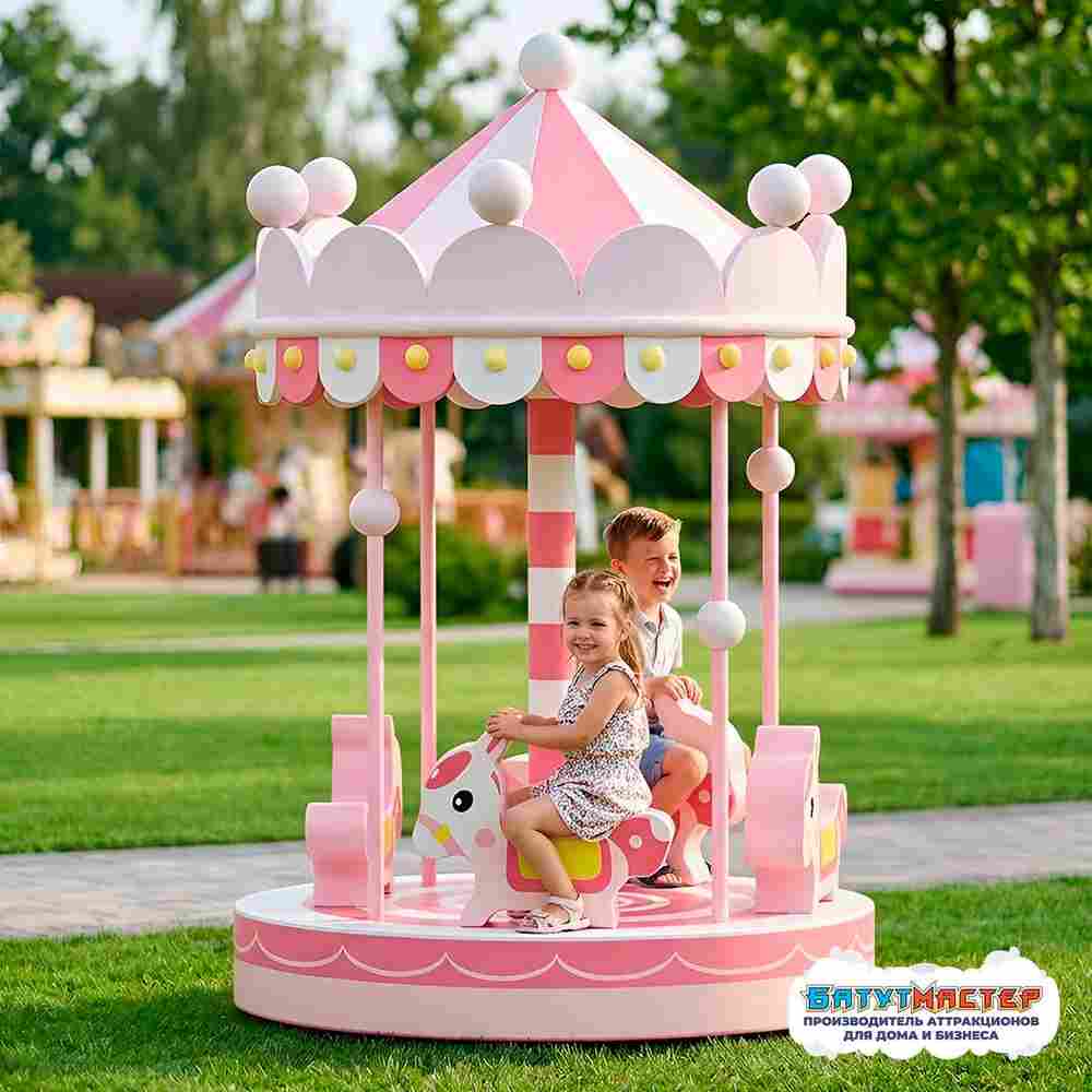 Детский аттракцион 4kids Карусель «Зефирка» c электроприводом