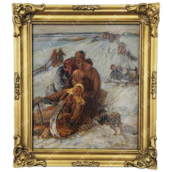 Катуркин Т. И. (1887–1957). Масленица. Картон, масло. 1907 г.