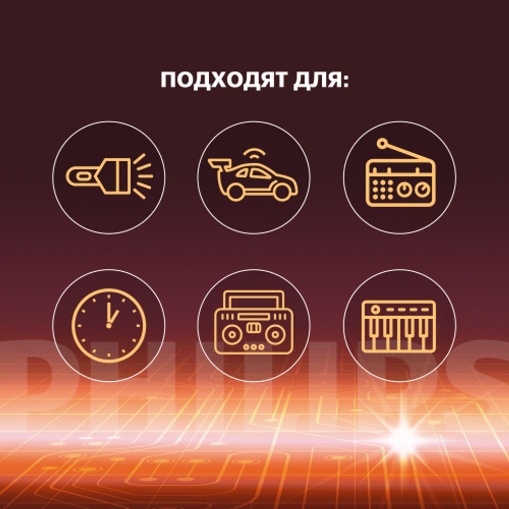 Батарейки Philips LR20P2B/51 D алкалиновые 2 шт. LR20-2BL Power (2/24/48/3360)