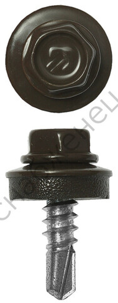 ЗУБР СКМ 8028 25 х 5.5 мм, зем.-коричн., кровельный саморез, 1800 шт (4-300310-55-025-8028)