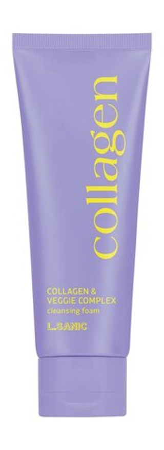 Пенка для умывания с коллагеном и пептидами L.SANIC Collagen&Veggie Complex Cleansing Foam 120 мл