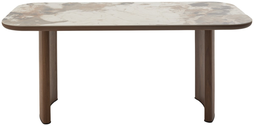 Стол М-City DISAUR Барк (Bark) 180 Ca035, керамика, Орех (Walnut)