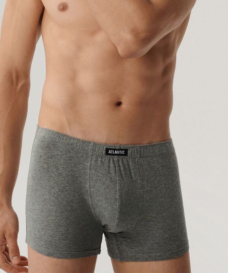 Трусы мужские боксеры (3 шт) Atlantic 3BMH-007, хлопок, черный + серый меланж + темно-серый меланж
